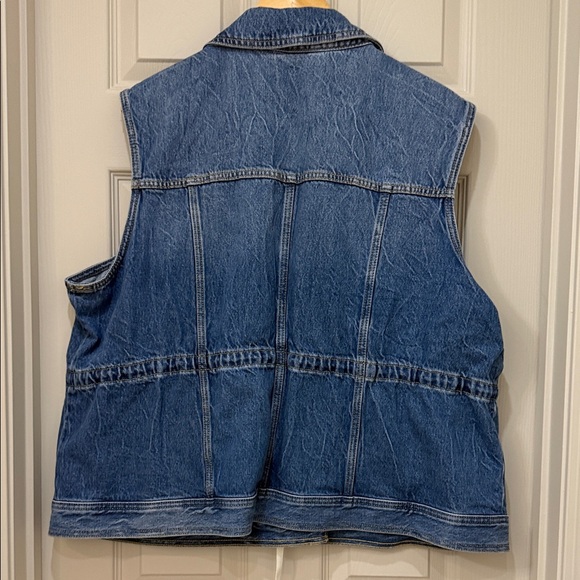 Lane Bryant Blue Denim Vest - Picture 4 of 4